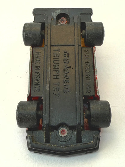 Triumph Tr7 Majorette Czerwony 1:58 Made in France – zdjęcie 7
