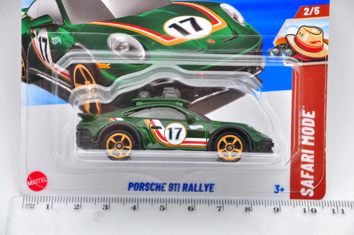 PORSCHE 911 RALLYE, Hot Wheels 2025, Resoraki, Die cast HYW87-N521, 1:64 – zdjęcie 7