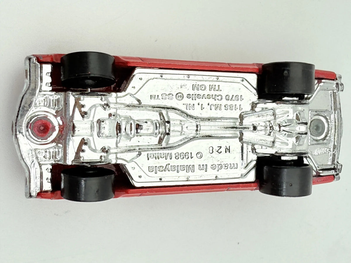 1970 CHEVELLE SS, Hot Wheels 1998, Die cast 1 NL, Czerwony, 1:64, Resoraki – zdjęcie 7