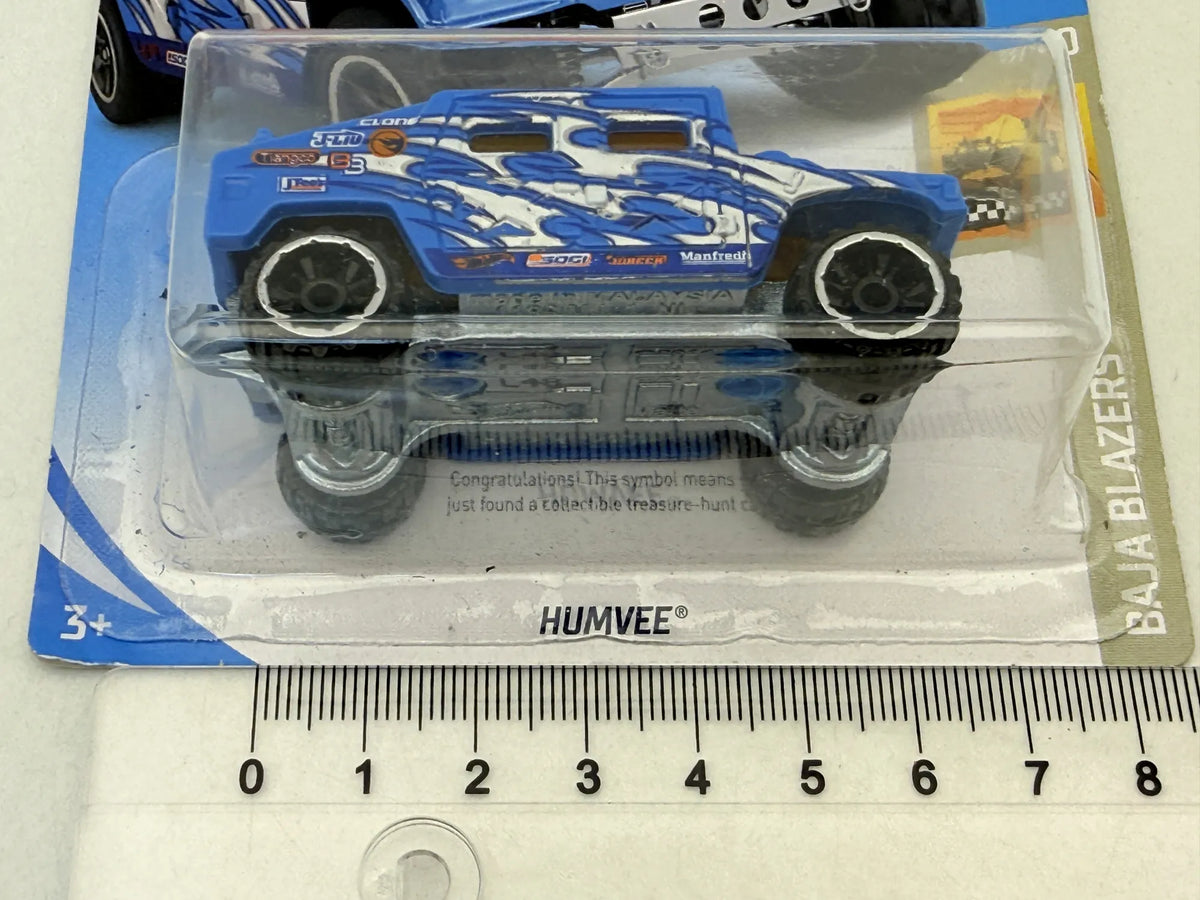 Humvee Baja Blazers Wojsko Hot Wheels 2017 Niebieski 1:64 – zdjęcie 7