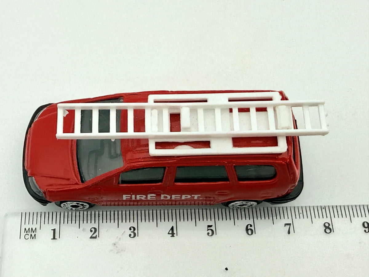 FIRE DEPT VAN, Straż Pożarna, Die cast, Resoraki, Czerwony, 1:64 – zdjęcie 7