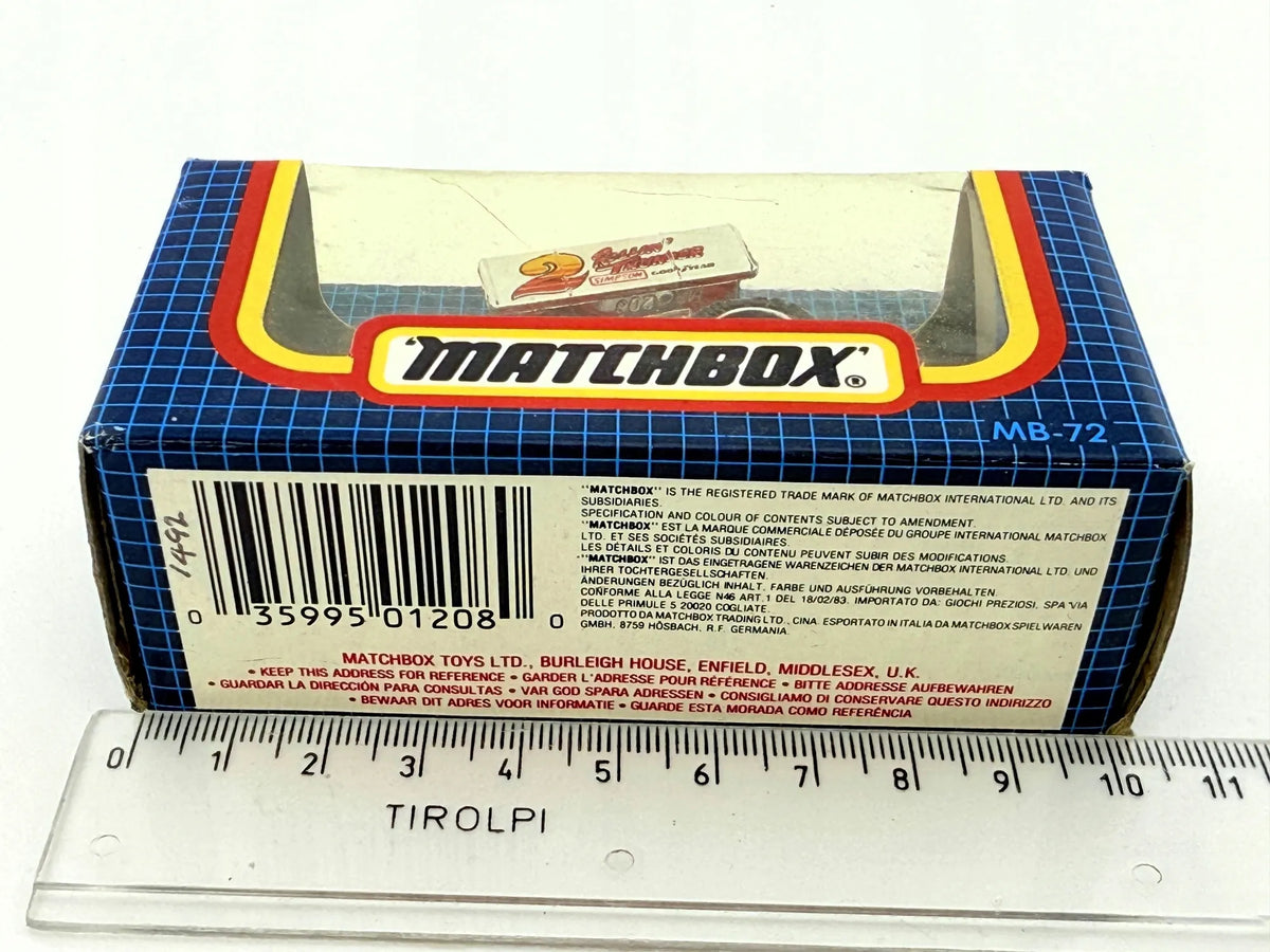 SPRINT RACER, Matchbox, Resoraki, Die cast Mb-72, Czerwony, 1:64 – zdjęcie 7