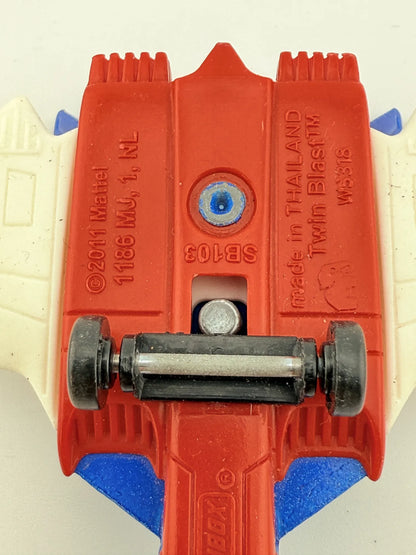 SKY BUSTERS TWIN BLAST, Matchbox 2011, Die cast W5318, Niebieski, 1:64 – zdjęcie 7