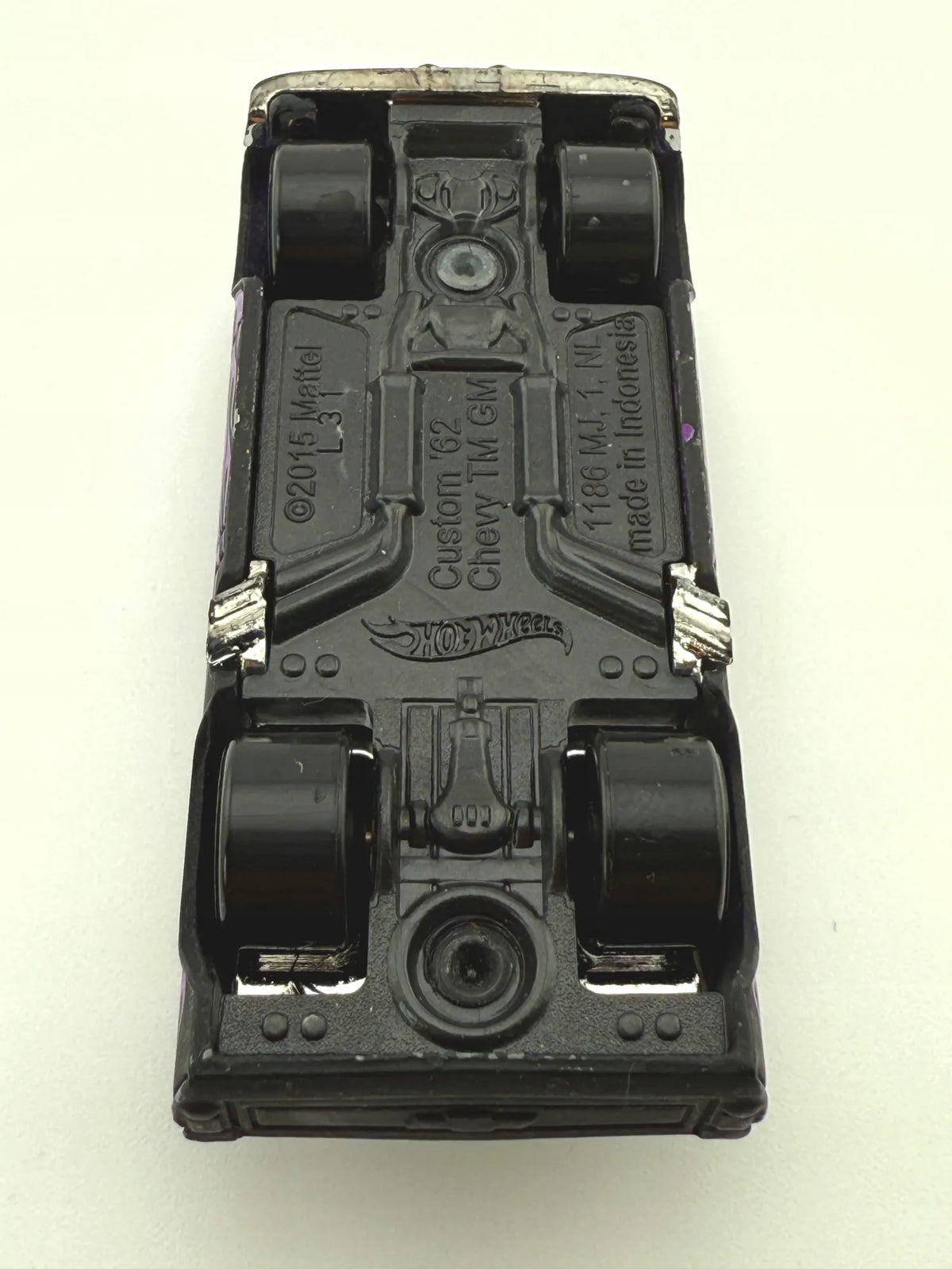 Custom '62 Chevy Mainline Hot Wheels 2015 Czarny 1:64 – zdjęcie 7