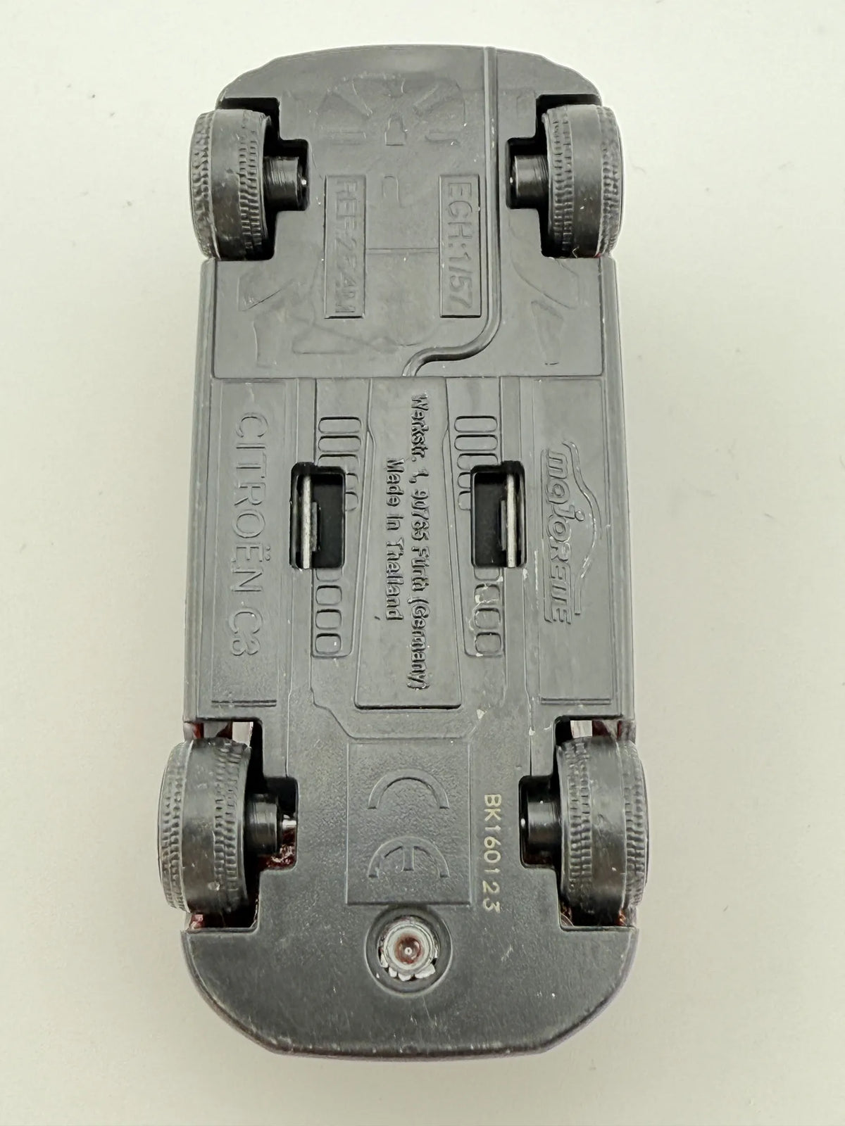 CITROEN C3, Majorette, Die cast REF:25AM, Czerwony, 1:57, Resoraki – zdjęcie 7
