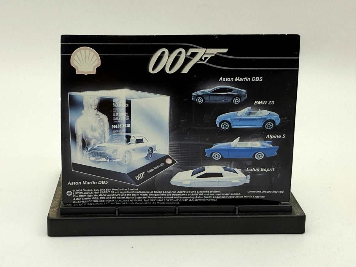 ASTON MARTIN DB5, JAMES BOND GOLDFINGER, Shell V-Power, Srebrny, 1:64 – zdjęcie 7