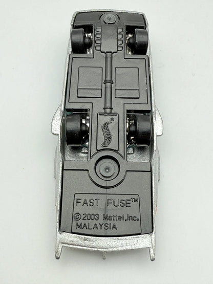 CROOZE FAST FUSE, Hot Wheels 2003, Die cast, Srebrny, 1:64, Resoraki – zdjęcie 7