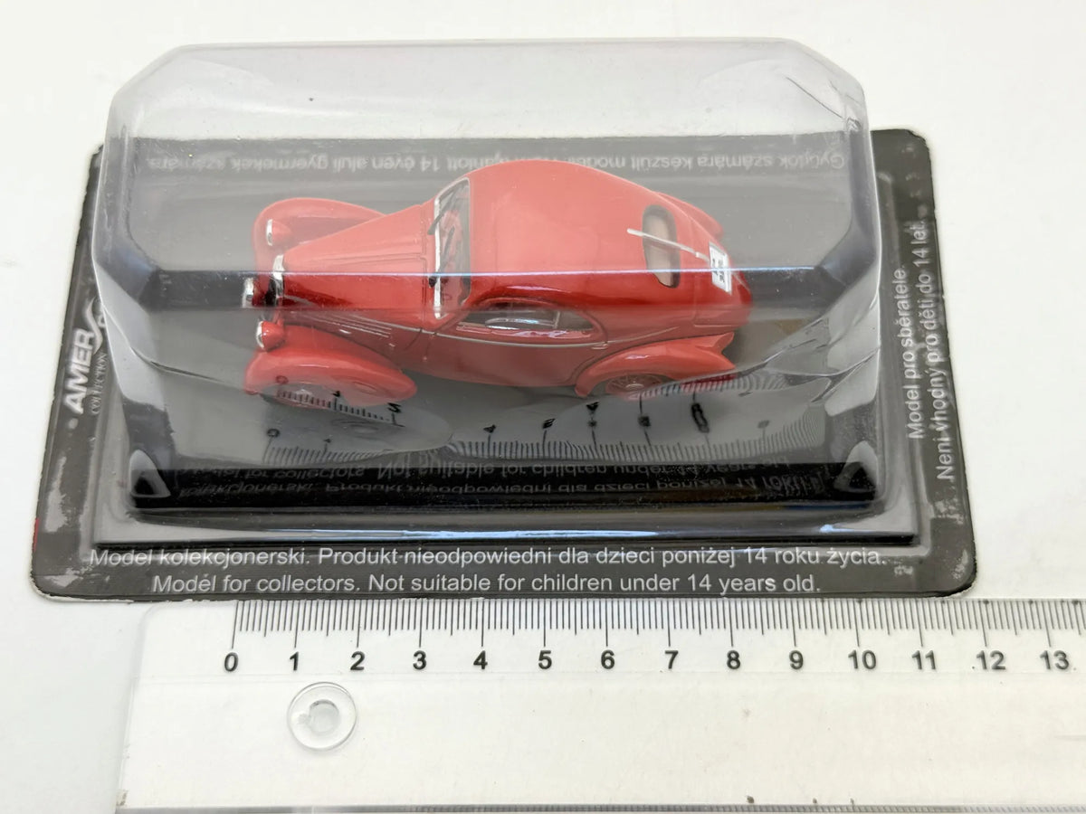 FIAT 508 BALILLA BERLINETTA Z 1936 R. AmerCom Czerwony 1:43 – zdjęcie 7