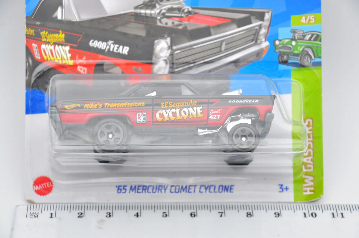 1965 Mercury Comet Cyclone Hot Wheels 2023 Czarny 1:64 – zdjęcie 7