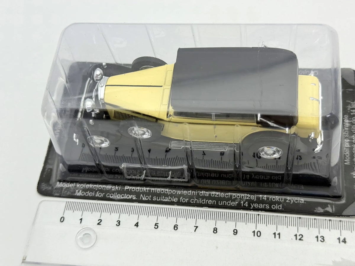 MAYBACH ZEPPELIN Z 1928 R. Legendarne Samochody AmerCom Żółty 1:43 – zdjęcie 7