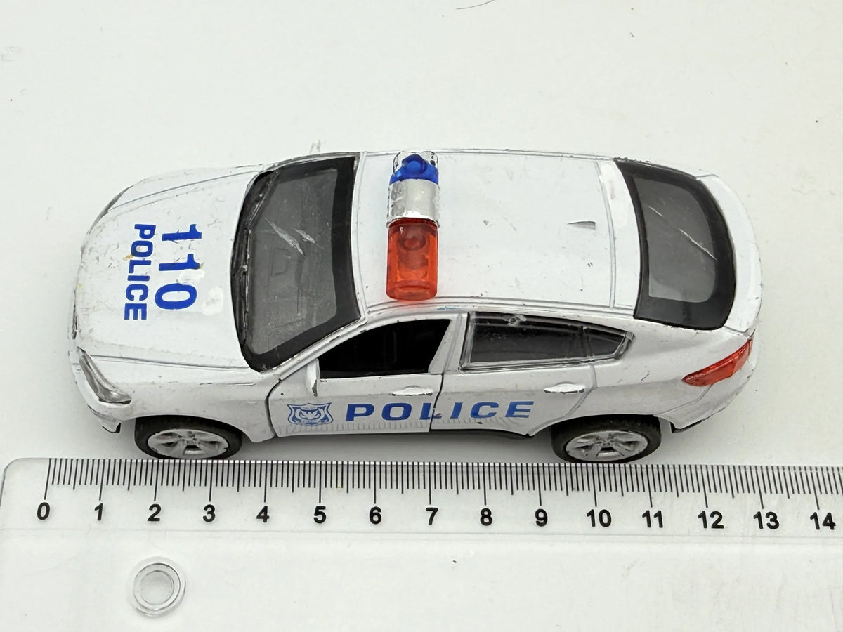 BMW X^ 110 POLICE SUV, Die cast, Biały, 1:32, Resoraki – zdjęcie 7