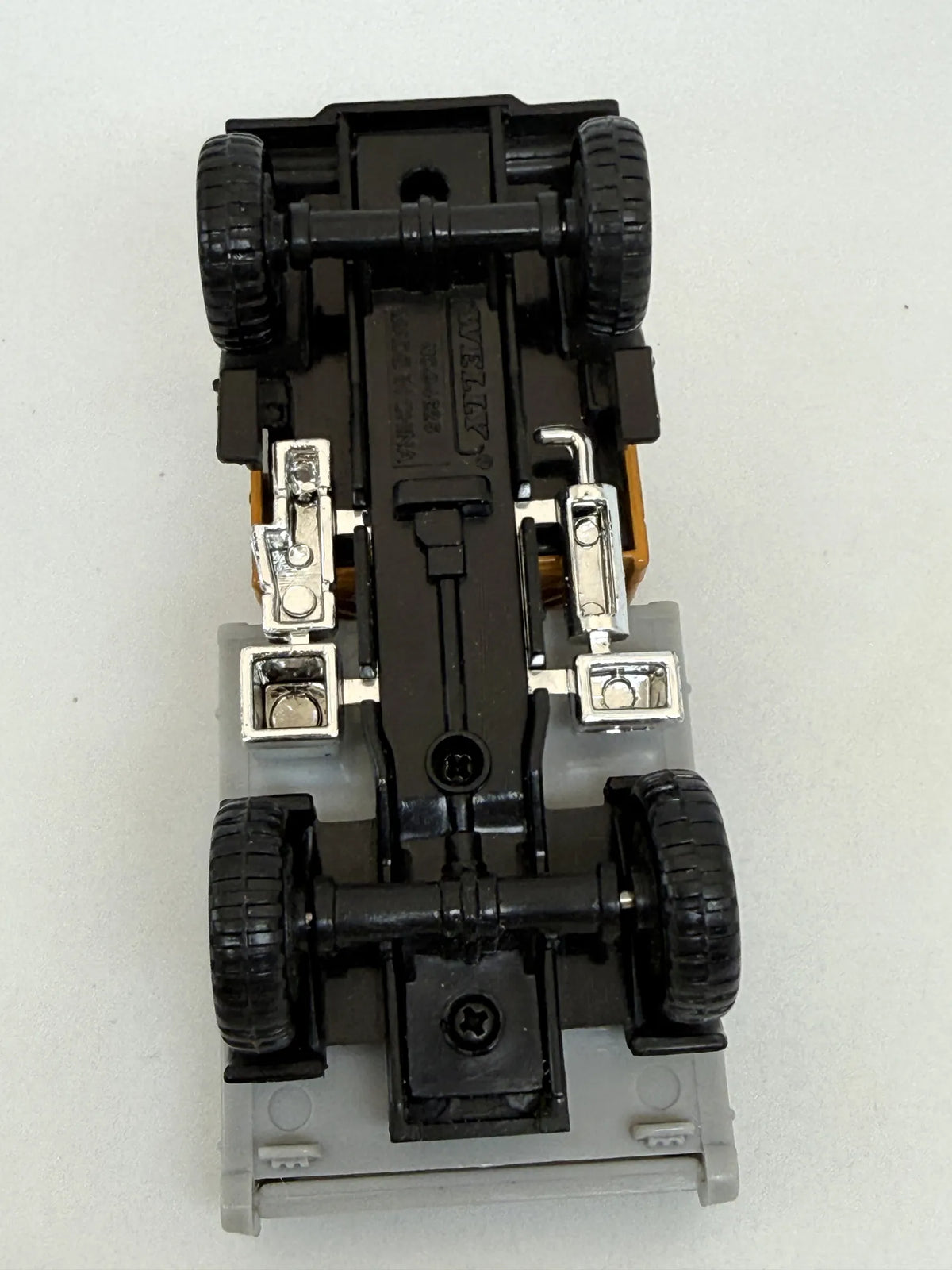 JAK MERCEDES-BENZ UNIMOG 406, Welly, Die cast NO.94625 Żółty 1:60, Resoraki – zdjęcie 7