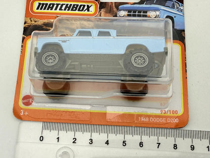 1968 DODGE D200 Superfast Matchbox 2020 Jasnoniebieski 1:64 – zdjęcie 7