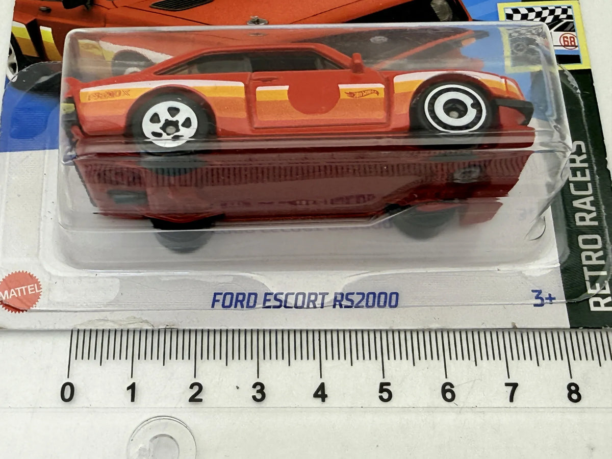 Ford Escort Rs2000 Retro Racers Hot Wheels 2023 Czerwony 1:64 – zdjęcie 7