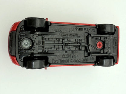 Ford Transit Connect 2010, Matchbox, Resoraki, die cast, 1:64, czerwony – zdjęcie 7