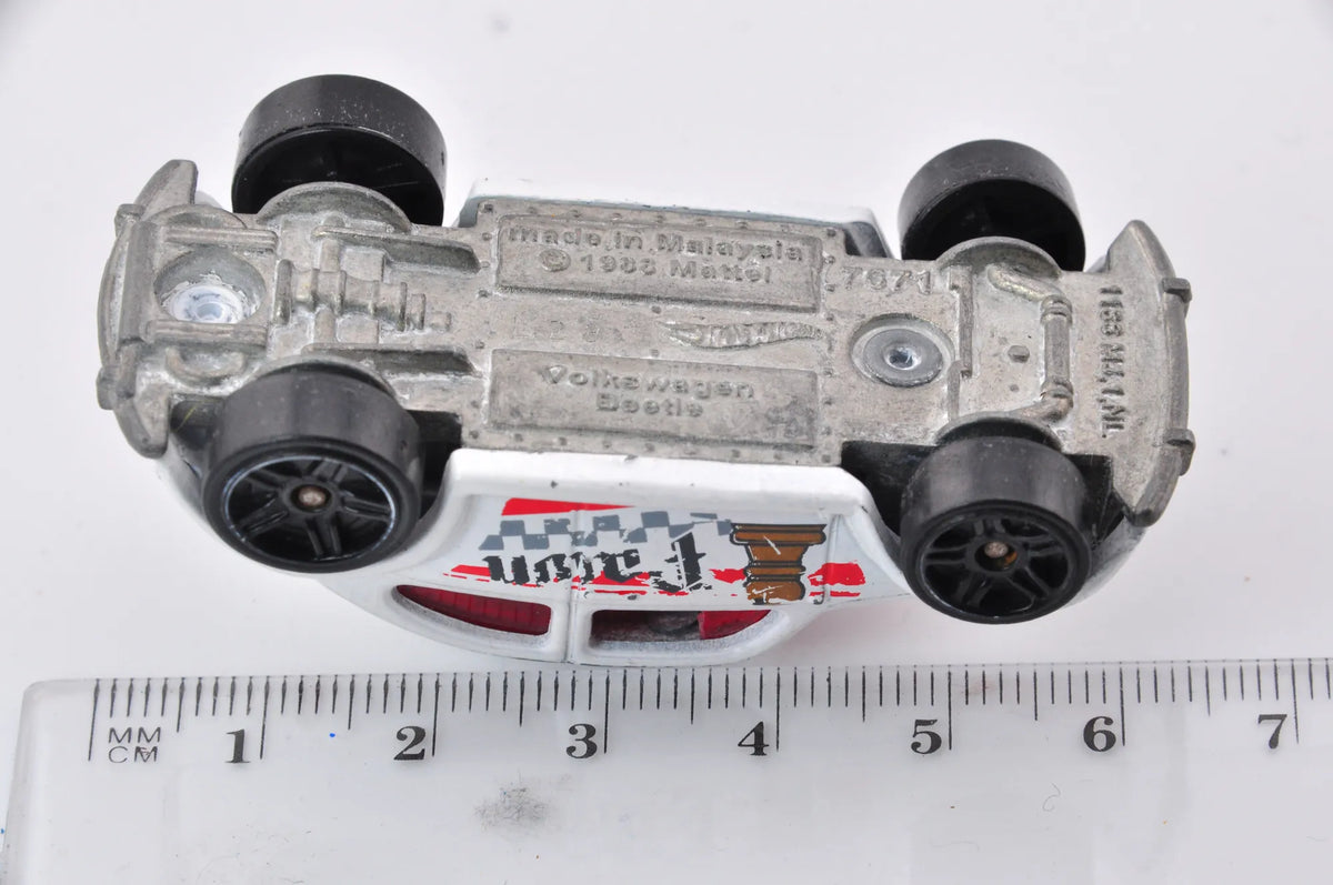 Volkswagen Beetle, VW, Hot Wheels, Chess, die cast resoraki, 1:64, biały – zdjęcie 7