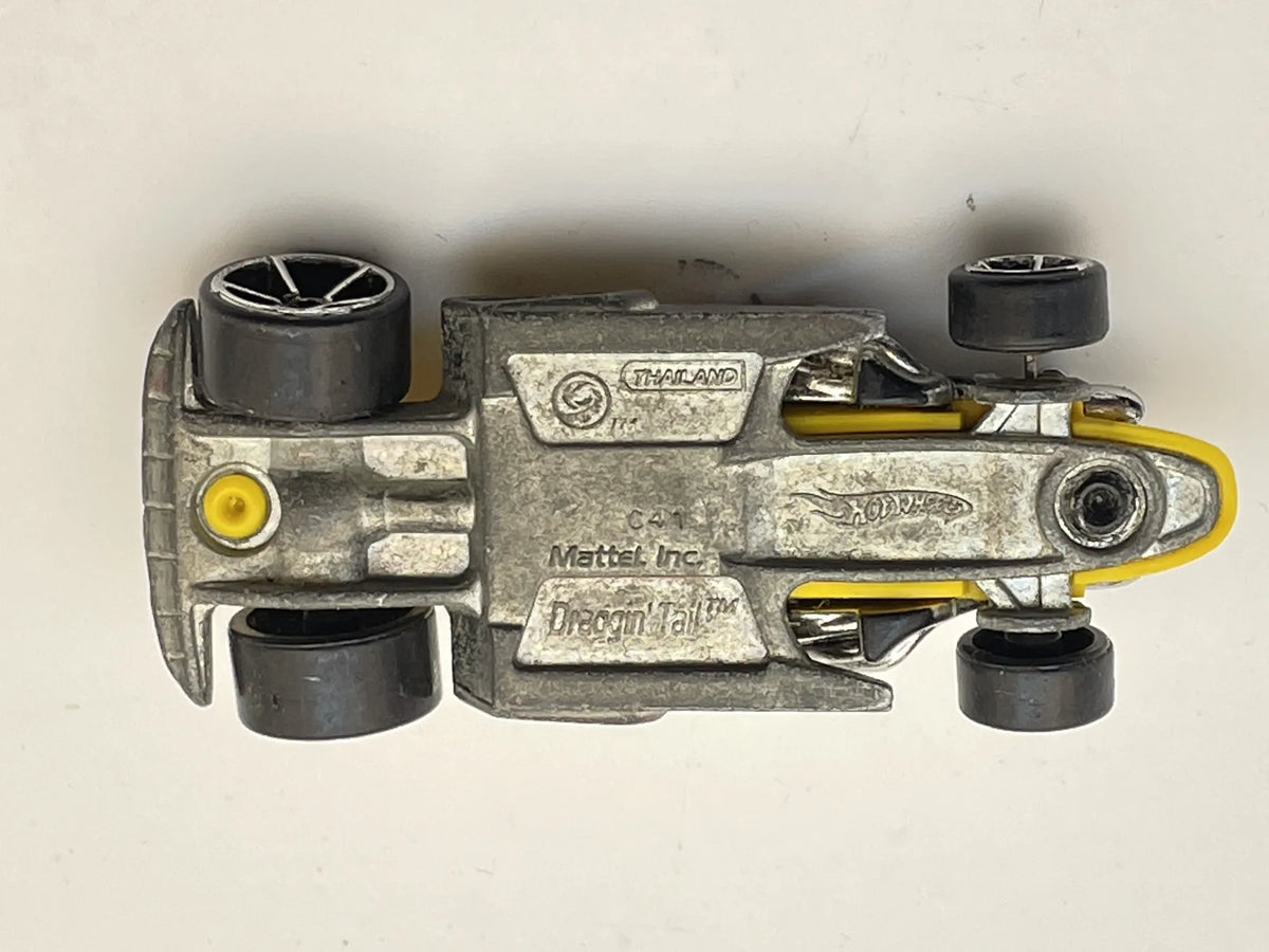 DRAGGIN' TAIL, Hot Wheels, Resoraki, Die cast C41, Żółty, 1:64 – zdjęcie 7
