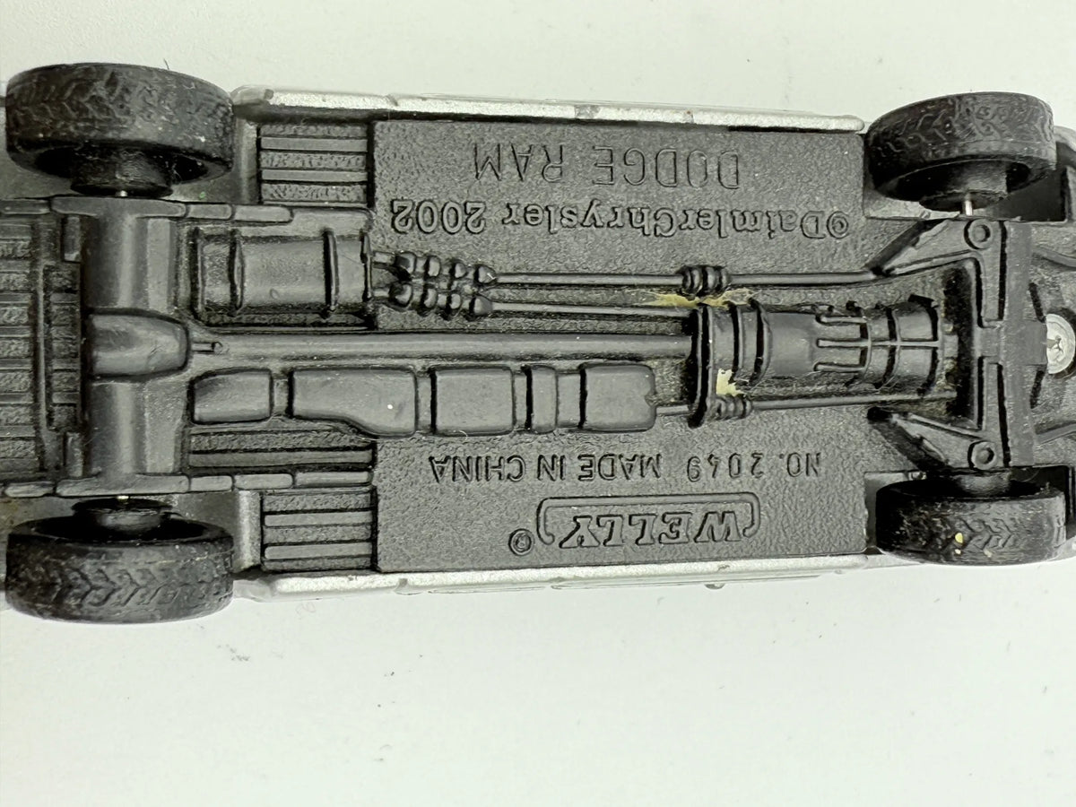 DODGE RAM, Welly, Resoraki, Die cast, Srebrny 1:64 – zdjęcie 7