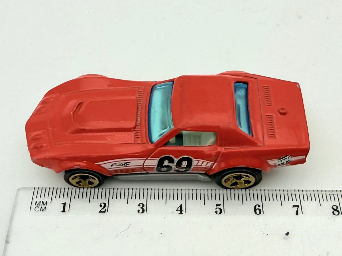 '69 Copo Corvette Hot Wheels Czerwony 1:64 – zdjęcie 7
