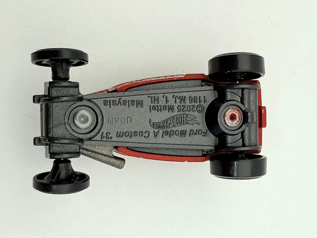 Ford Model A Custom '31, Hot Wheels 2025, die cast resoraki, bordowy, 1:64 – zdjęcie 7