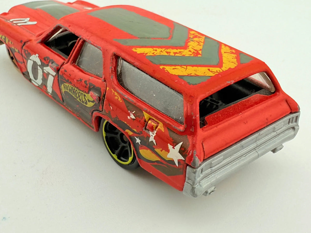 '70 Chevelle Mainline Hot Wheels 2008 Czerwony 1:64 – zdjęcie 7