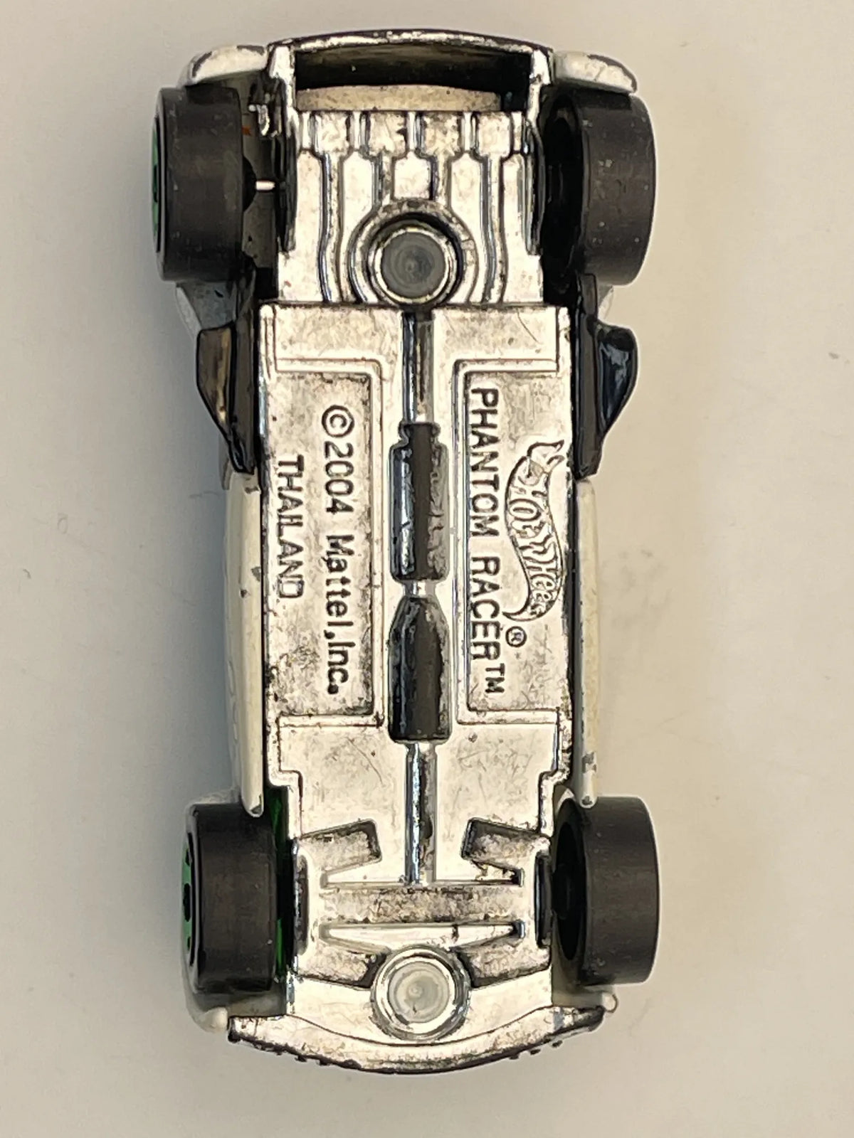 Phantom racer, Hot Wheels 2004, Resoraki, Die cast, Biały 1:64 – zdjęcie 7