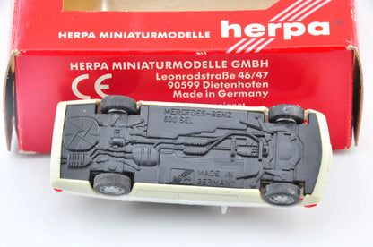 Mercedes-Benz 600 Sel, Herpa, Made in Germany, Die cast Resoraki Biały 1:87 – zdjęcie 7