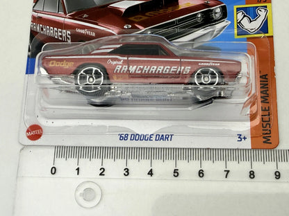 '68 Dodge Dart Muscle Mania Hot Wheels 2024 Czerwony 1:64 – zdjęcie 7