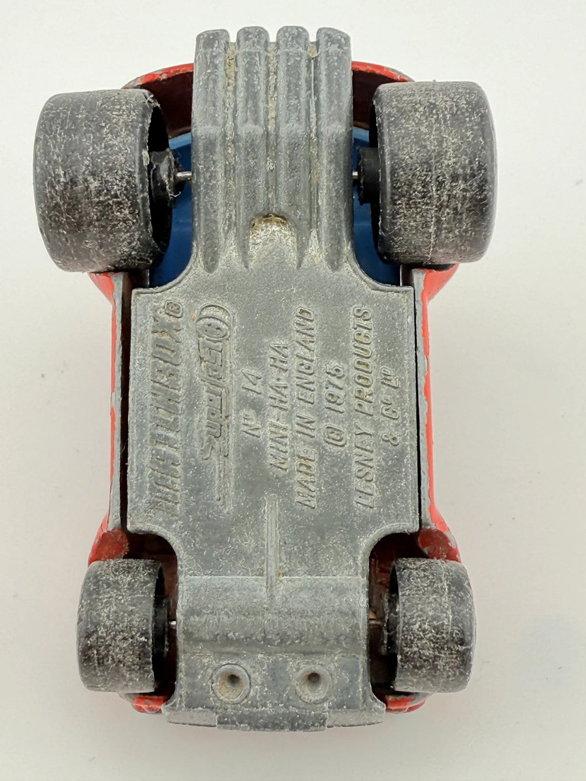 MINI HA HA, Matchbox 1975, Made in England, Die cast N 14, Czerwony, 1:64, – zdjęcie 7