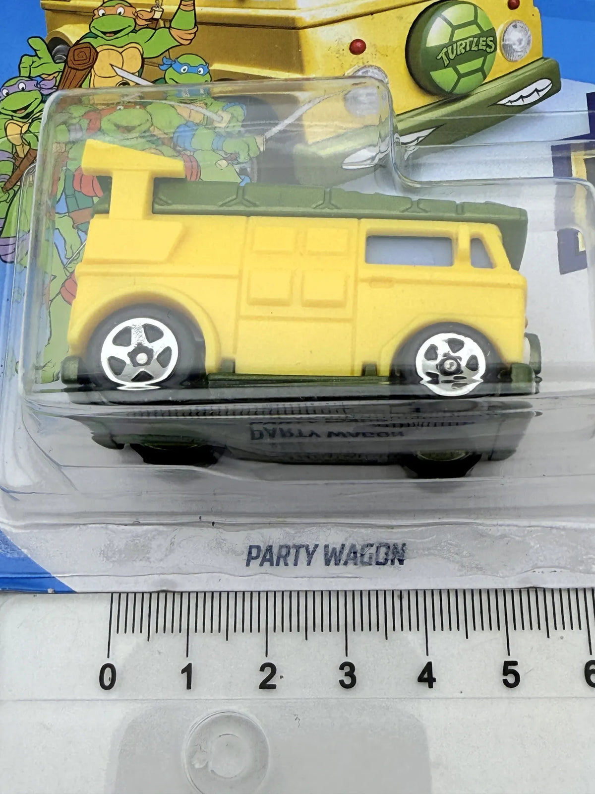 PARTY WAGON Ninja Turtles Hot Wheels 2020 Żółty 1:64 Protektor – zdjęcie 7