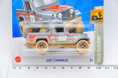 Jeep Scrambler Hot Wheels 2023 Srebrny, 1:64 – zdjęcie 7