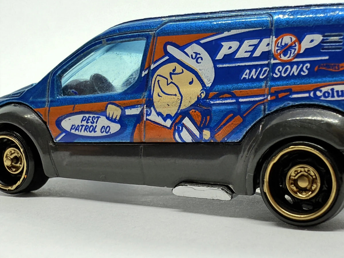 Ford Transit Connect Mainline Hot Wheels Niebieski 1:64 – zdjęcie 7