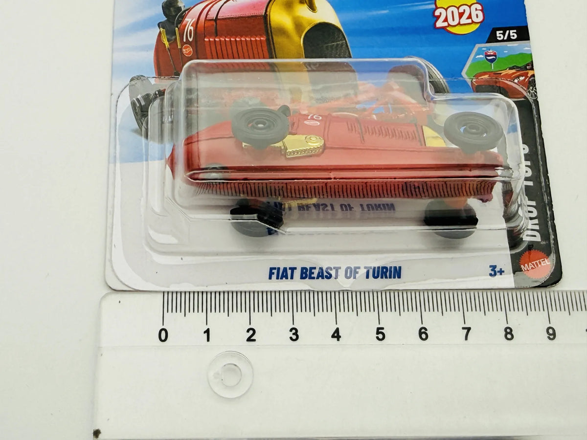 Fiat S76 Hot Wheels 2026 Drop Tops 1:64 76 Blister Czerwony – zdjęcie 7