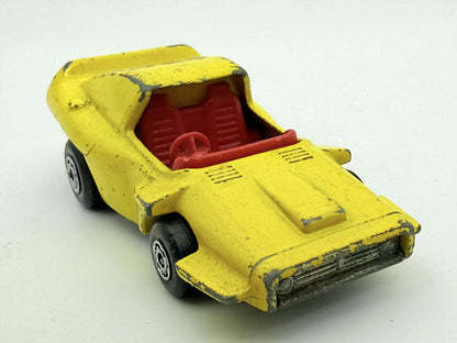 Woosh-N-Push Matchbox Żółty 1:64 Made in Anglia – zdjęcie 7