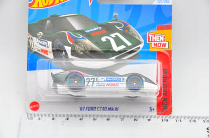 '67 FORD GT40 MK.IV, Hot Wheels, Die cast Htc69-N521, Zielony, 1:64 – zdjęcie 7