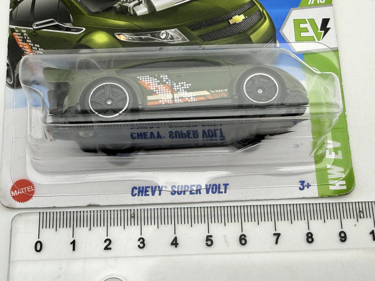 CHEVY SUPER VOLT, Hot Wheels 2025, Die cast HYY99, Zielony, 1:64, Resoraki – zdjęcie 7