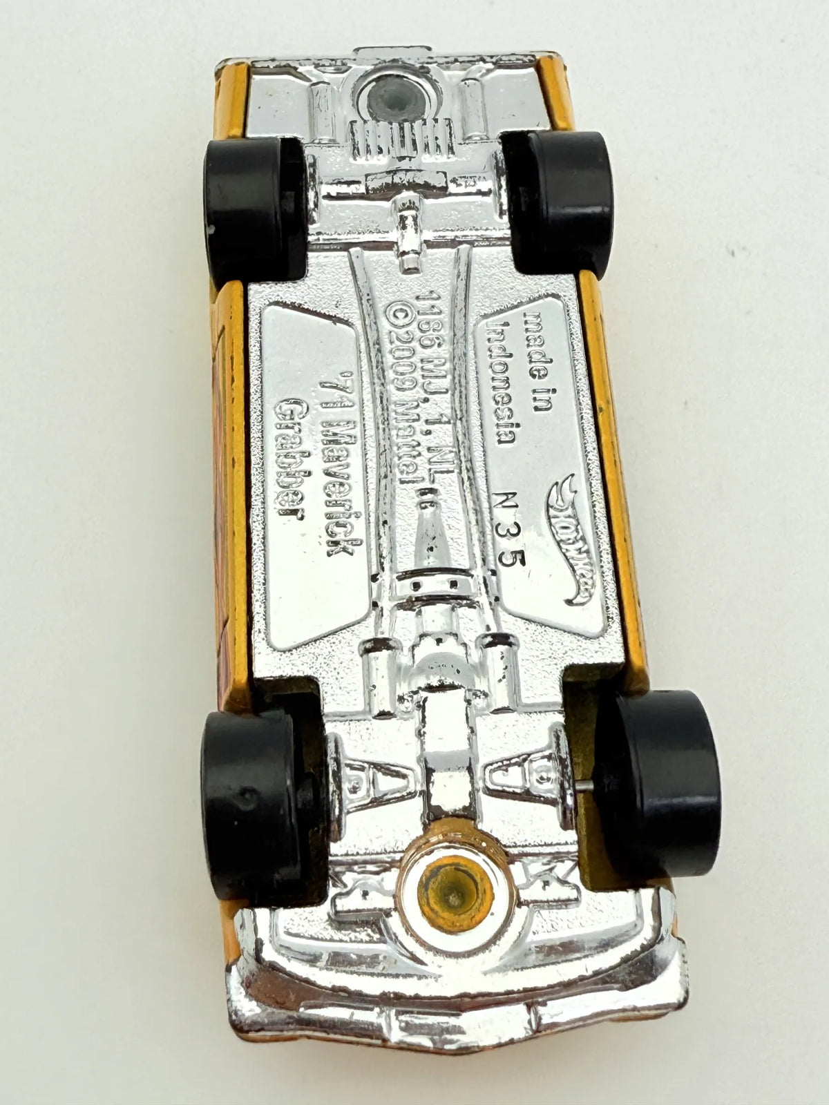 1971 Maverick Grabber Hot Wheels Żółty 1:64 – zdjęcie 7