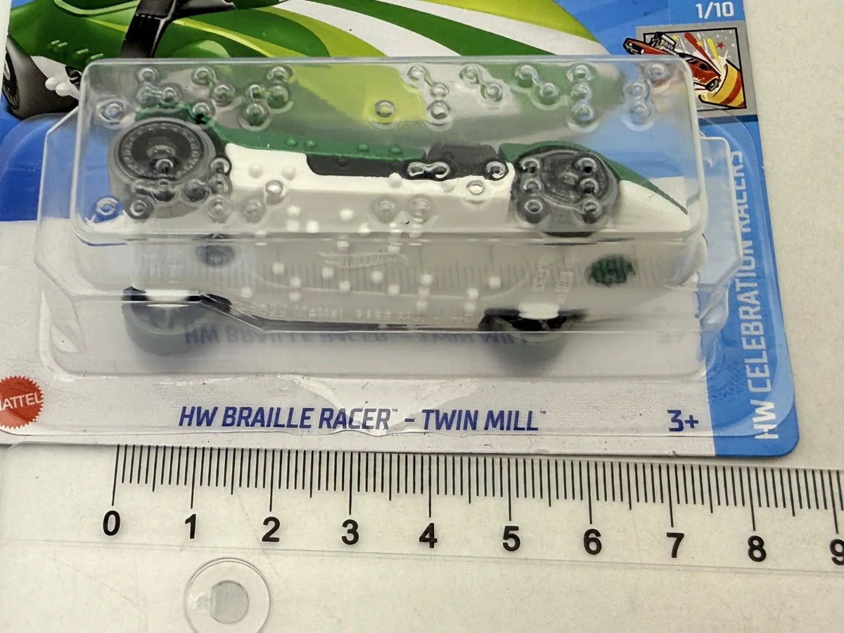 HW BRAILLE RACER - TWIN MILL HW CELEBRATION RACER Hot Wheels 2024 Ziel 1:64 – zdjęcie 7