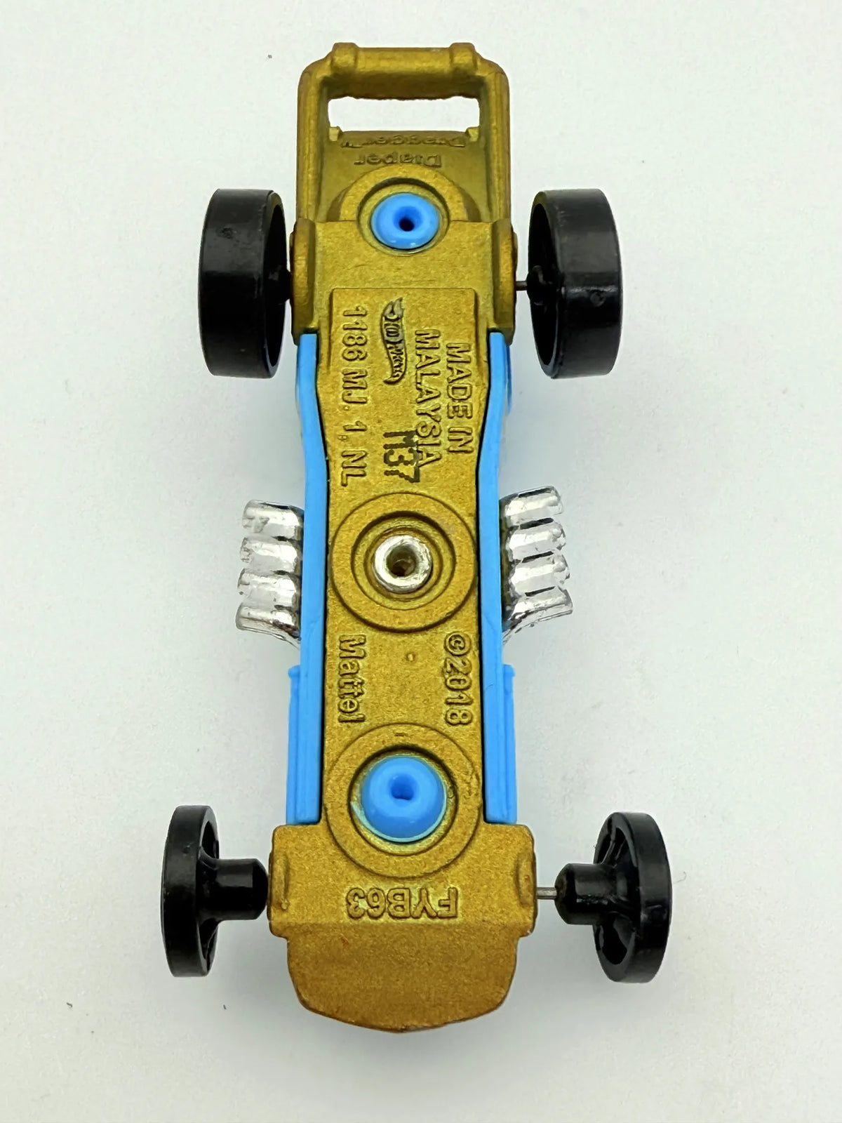 Dragger Hot Wheels Niebieski, 1:64 – zdjęcie 7