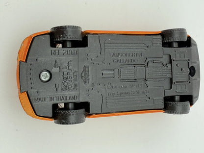 LAMBORGHINI GALLARDO, Majorette, Die cast RE 219D, Pomarańcz. 1:64 Resoraki – zdjęcie 7