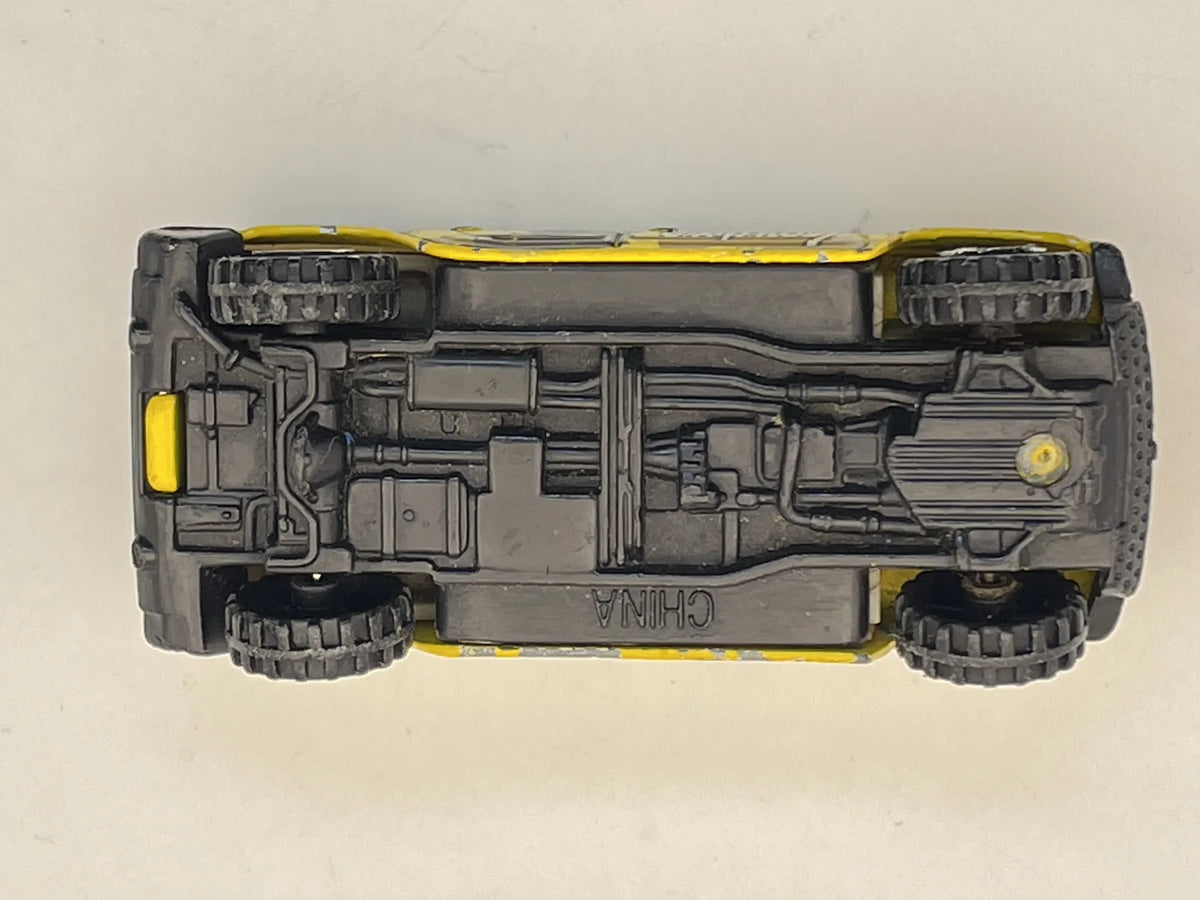 Hummer H2, GUN DOG SUV, Resoraki, Die cast, Żółty 1:64 – zdjęcie 7