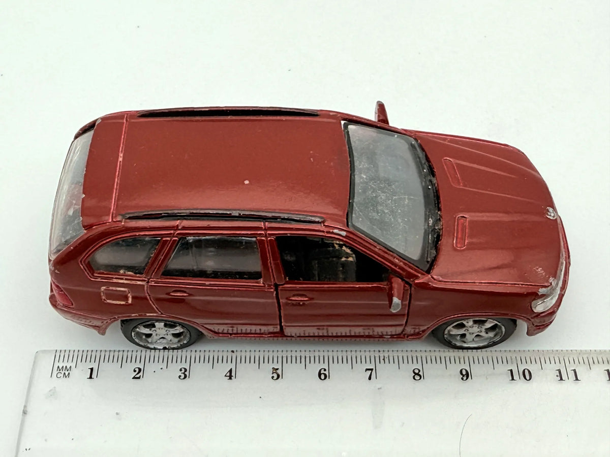 BMW X5, Maisto, Die cast, Resoraki, Bordowy, 1:43 – zdjęcie 7