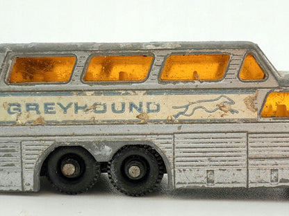 COACH BUS, Matchbox, Made in England, Die cast 66, Srebrny, 1:120, Resoraki – zdjęcie 7