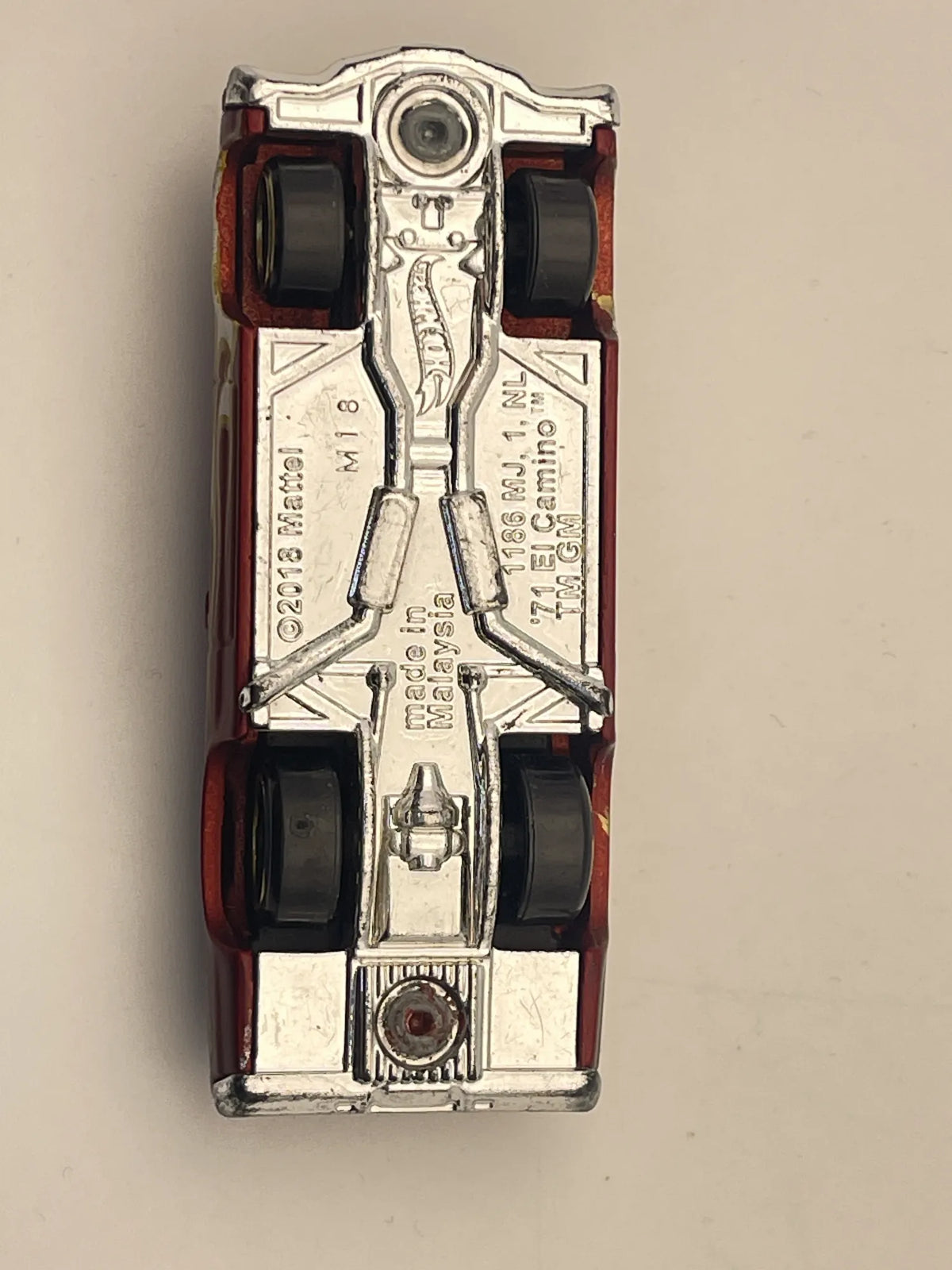 '71 EL CAMINO, Hot Wheels 2018, Die cast M18, Czerwony, 1:64, Resoraki – zdjęcie 7