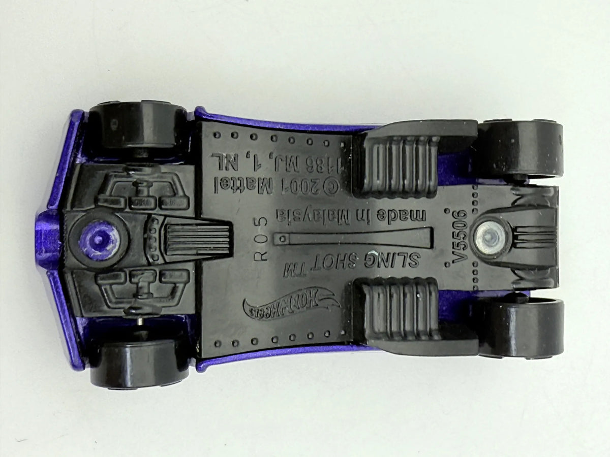 Sling Shot, Hot Wheels 2001, die cast resoraki, fioletowy, 1:64 – zdjęcie 7