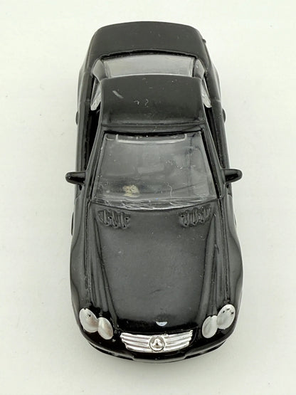 MERCEDES-BENZ SL 55 AMG, Bburago, Resoraki, Die cast 11635, Czarny, 1:64 – zdjęcie 7