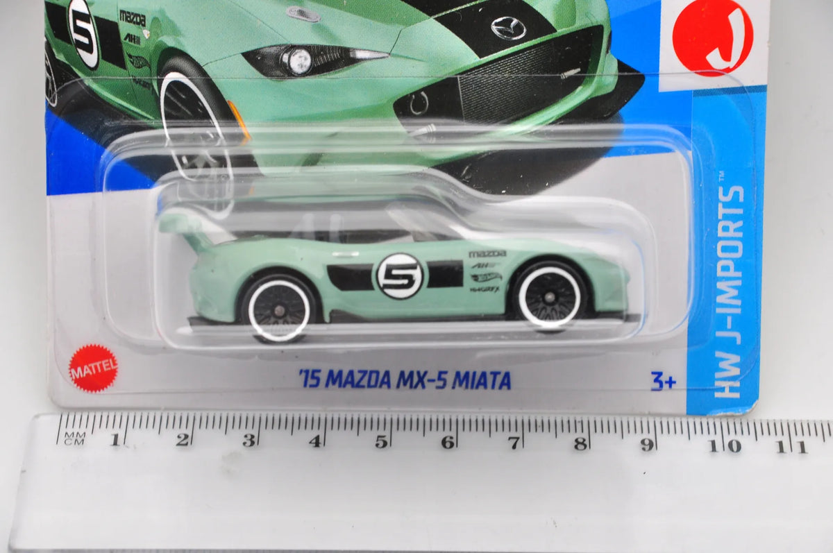 '15 MAZDA MX-5 MIATA Hot Wheels 2024 Miętowy 1:64 – zdjęcie 7