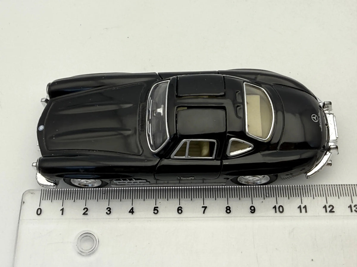 1954 MERCEDES-BENZ 300SL, Kinsmart, Die cast KT5346, Czarny, 1:33, Resoraki – zdjęcie 7