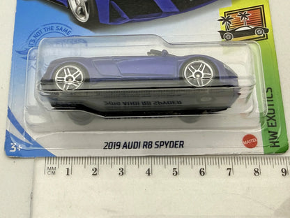 2019 Audi R8 Spyder HW EXOTICS Hot Wheels 2019 Niebieski 1:64 – zdjęcie 7