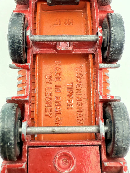 Hoveringham Tipper Lesney Czerwono-Pomarańczowy 1:64 Made in Anglia – zdjęcie 7